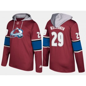 Herren Colorado Avalanche Nathan Mackinnon 29 N001 Pullover Hooded Sweatshirt